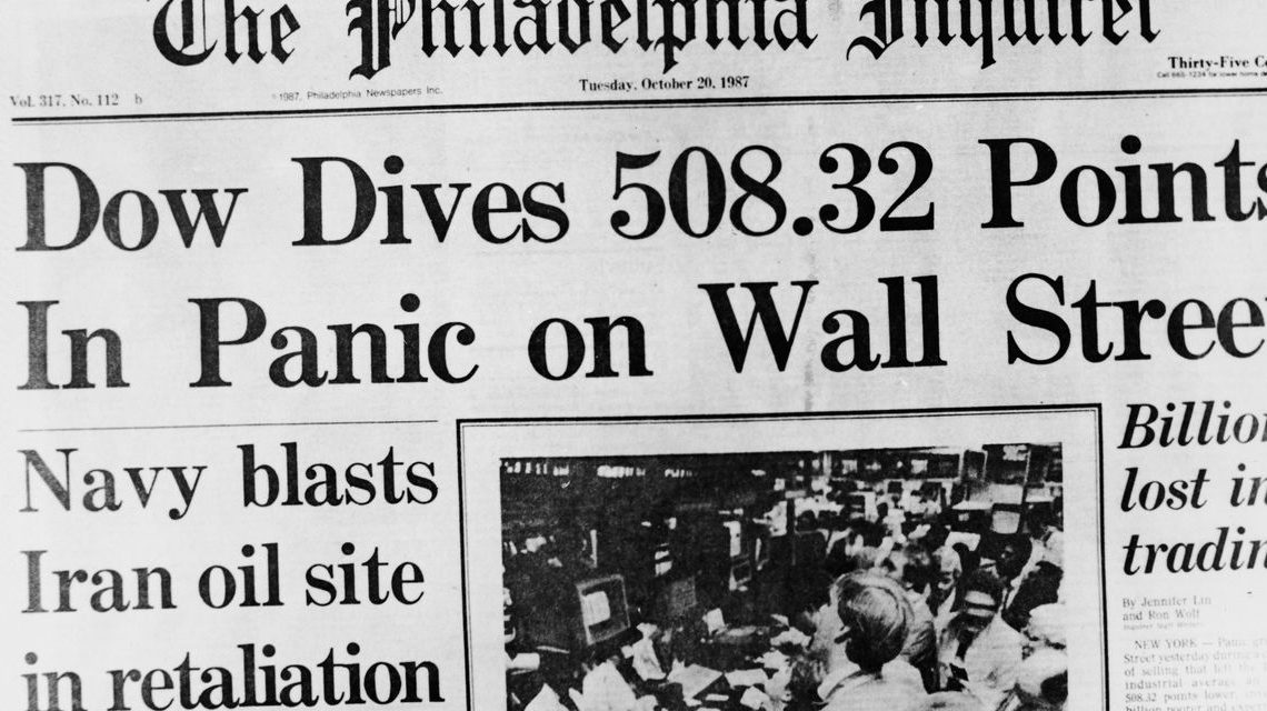 How likely is a 1987-style stock-market crash today? Likelier than you’d think.
