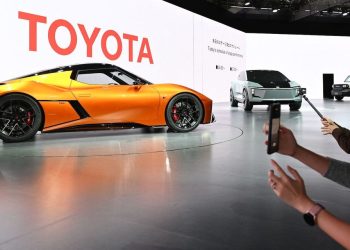 Toyota shows off fully electric GR-type sports coupe concept
