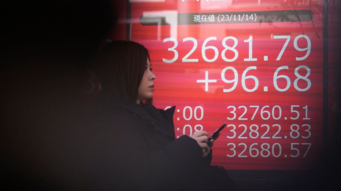 Asian markets mostly higher ahead of U.S. inflation data and Biden-Xi meeting