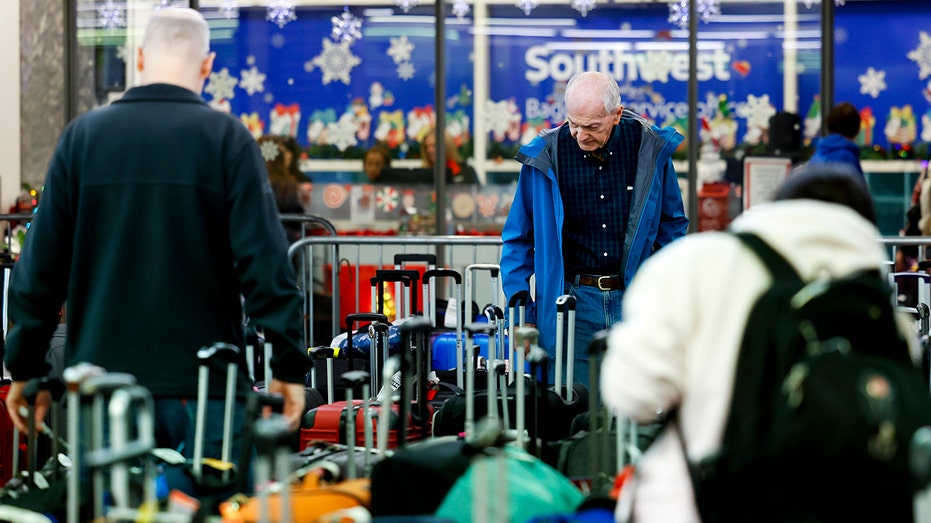 Southwest passengers search lost luggage