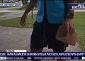 Florida man wearing Amazon vest seen swapping package with empty box