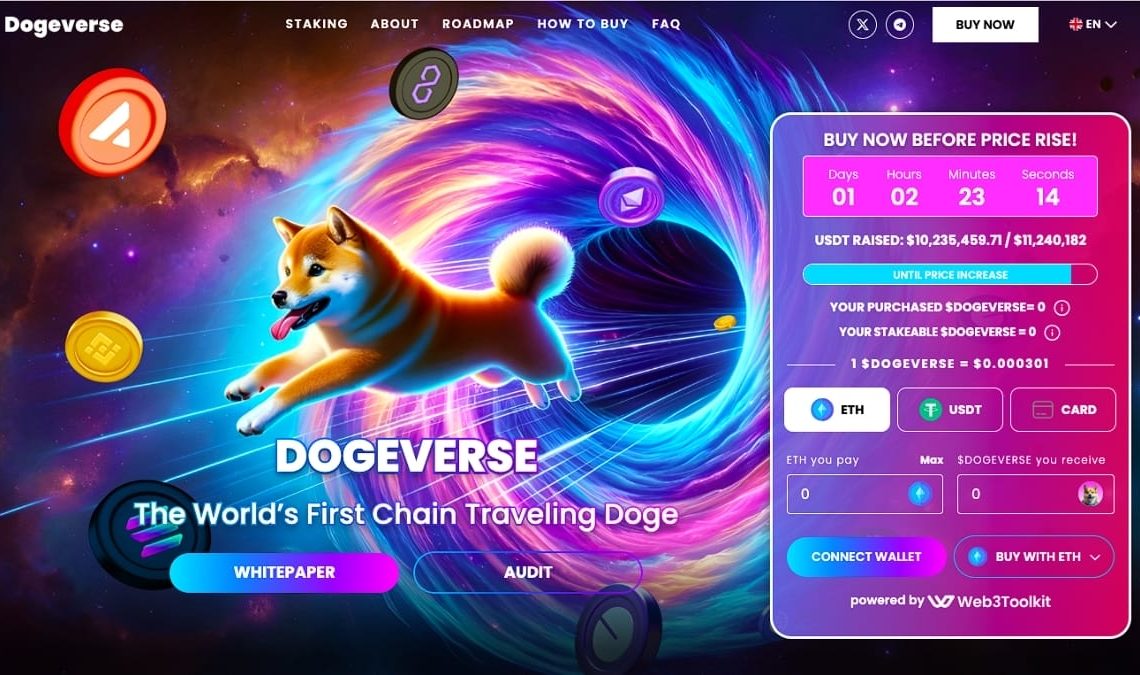 Solana’s Greatest Multichain Meme Coin Dogeverse Bags $13 Million In Ongoing Presale