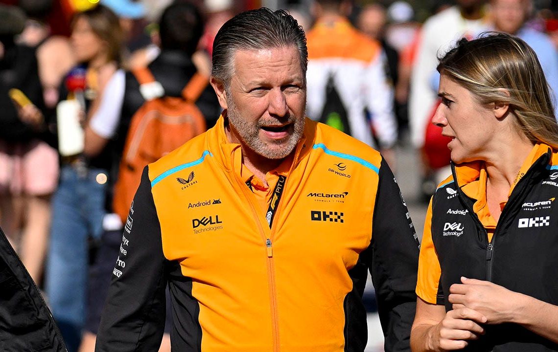 McLaren's Zak Brown, Mastercard's Raja Rajamannar tout partnership ahead of Las Vegas Grand Prix