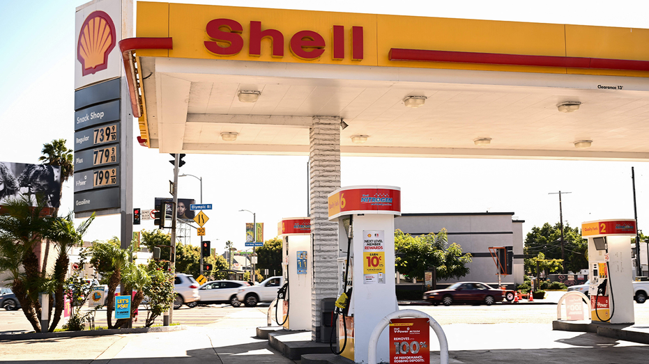 A Shell station in California