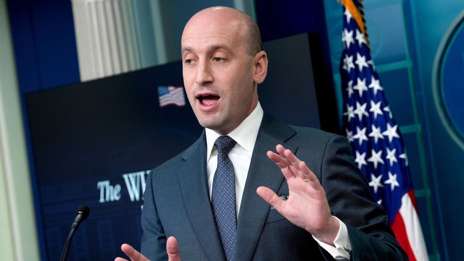 Stephen Miller at a White House briefing