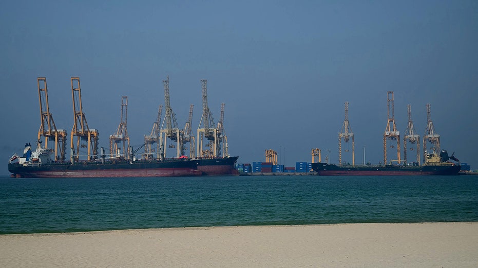 Oil tankers in the Strait of Hormuz
