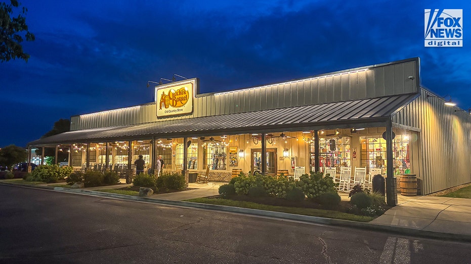 Exterior of Cracker Barrel after new logo and rebranding change.