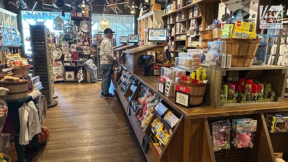 Interior of Cracker Barrel after new logo and rebranding announcement.