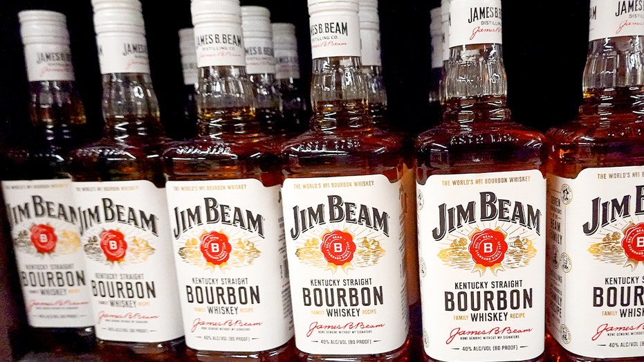 Bottles of Jim Beam