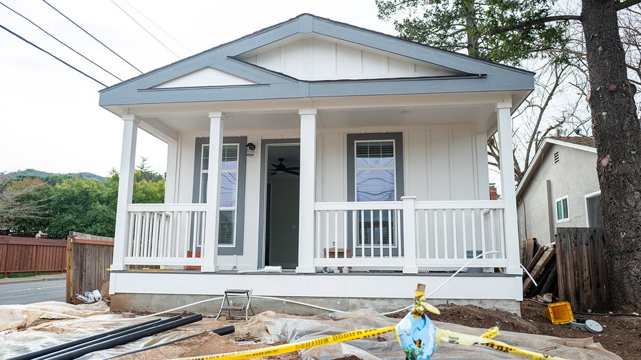 An ADU under construction in California