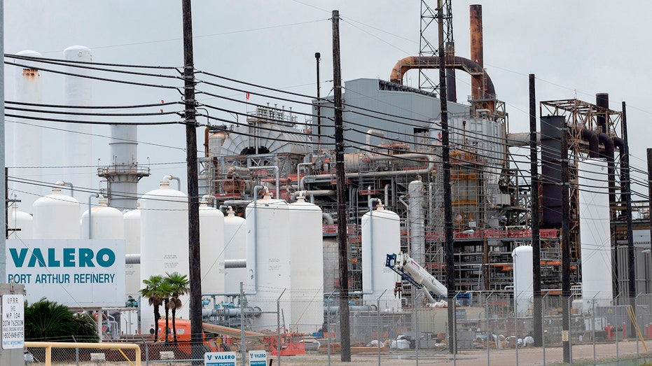 Valero oil refinery in Port Arthur, Texas